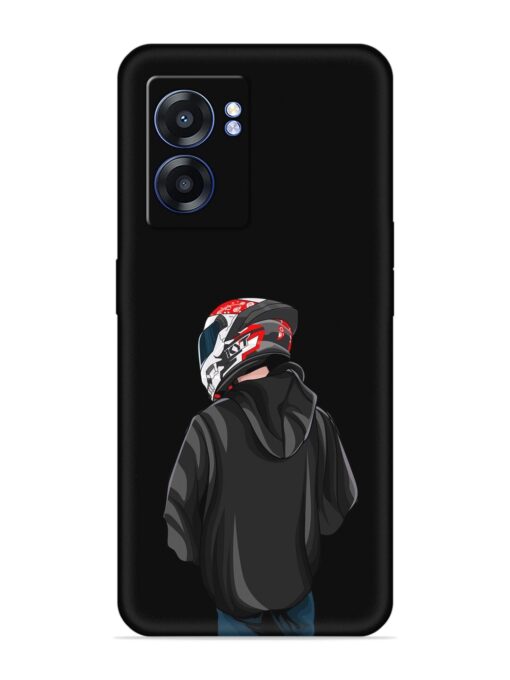 Motorcycle Rider Embossed Soft Silicone Case for Realme Narzo 50 (5G) Zapvi