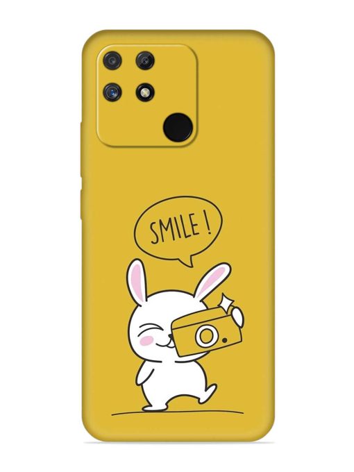 Hey Smile Please Embossed Soft Silicone Case for Realme Narzo 50A Zapvi