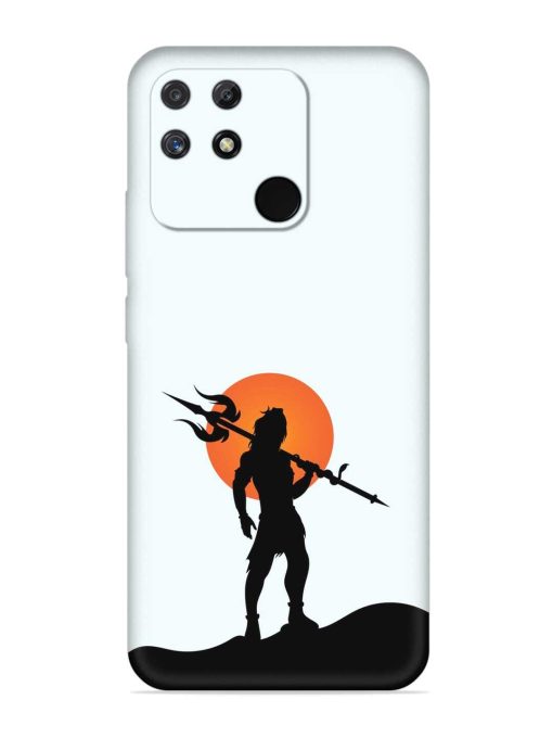 Lord Mahadev Trendy Embossed Soft Silicone Case for Realme Narzo 50A