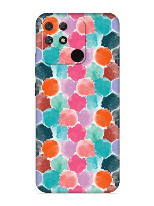 Colorful Seamless Pattern Embossed Soft Silicone Case for Realme Narzo 50A