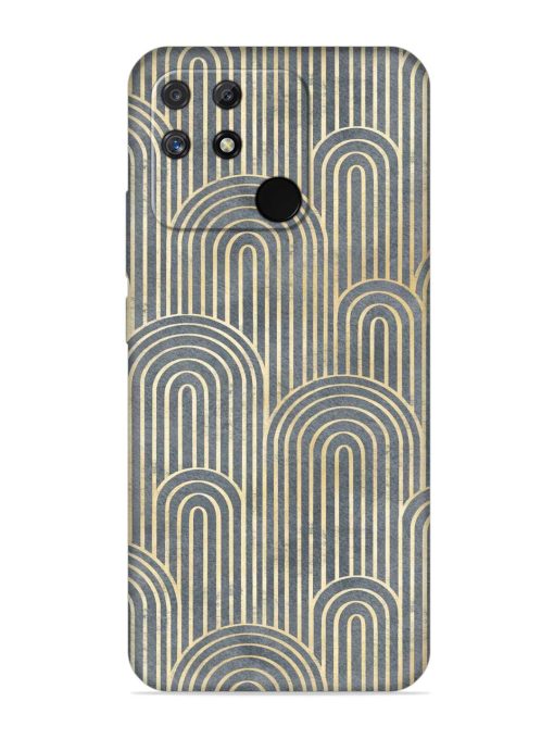 Art Deco Style Embossed Soft Silicone Case for Realme Narzo 50A