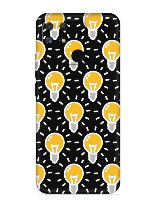 Light Bulb Seamless Embossed Soft Silicone Case for Realme Narzo 50A Zapvi