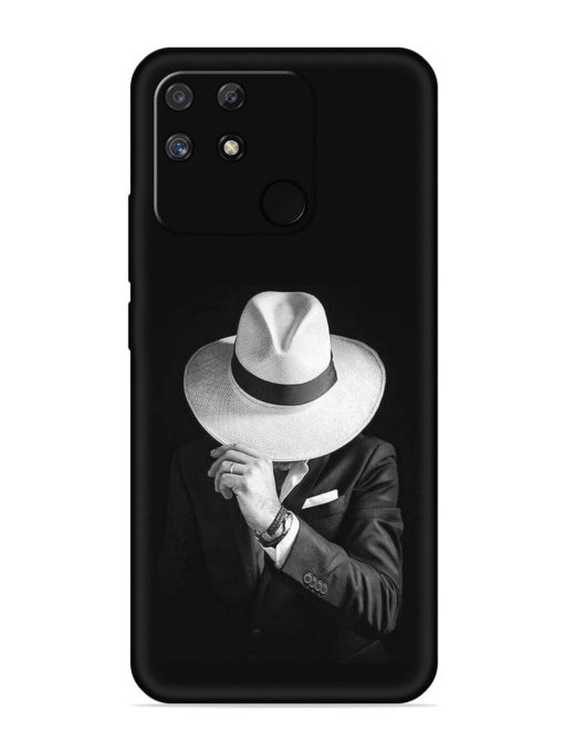 Men Under Hat Embossed Soft Silicone Case for Realme Narzo 50A