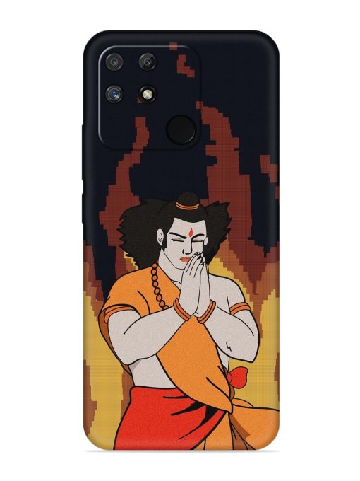 Shree Ram Vector Embossed Soft Silicone Case for Realme Narzo 50A Zapvi