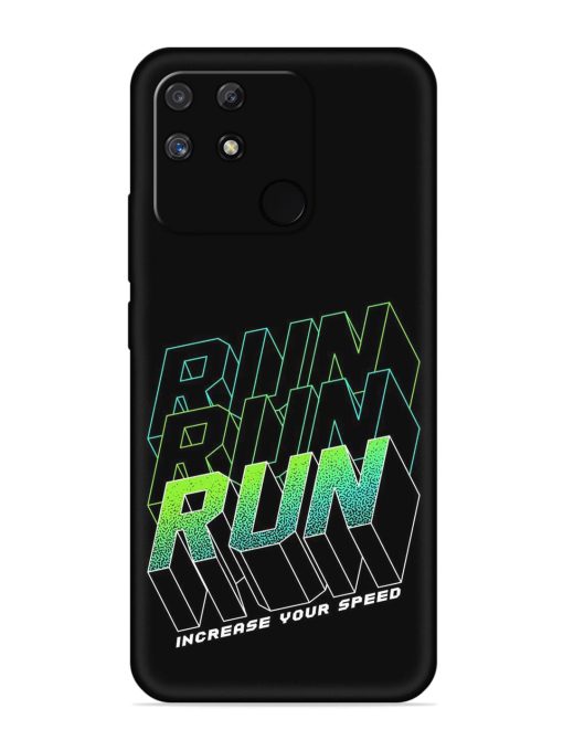 Run Embossed Soft Silicone Case for Realme Narzo 50A