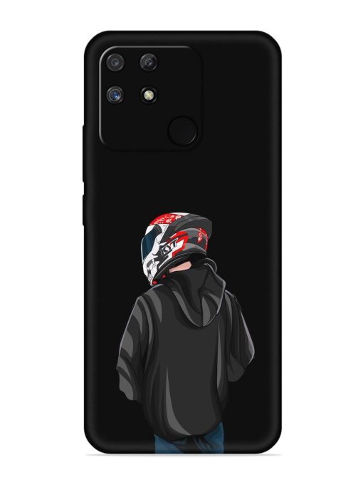 Motorcycle Rider Embossed Soft Silicone Case for Realme Narzo 50A Zapvi