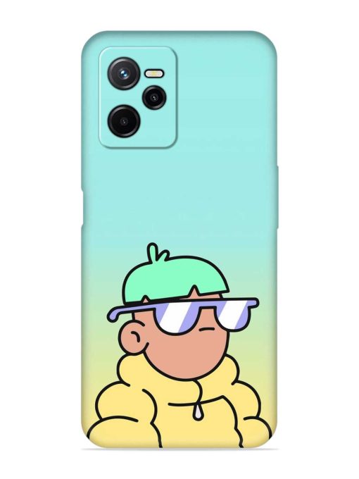 Doodles Cool Character Embossed Soft Silicone Case for Realme Narzo 50A Prime Zapvi