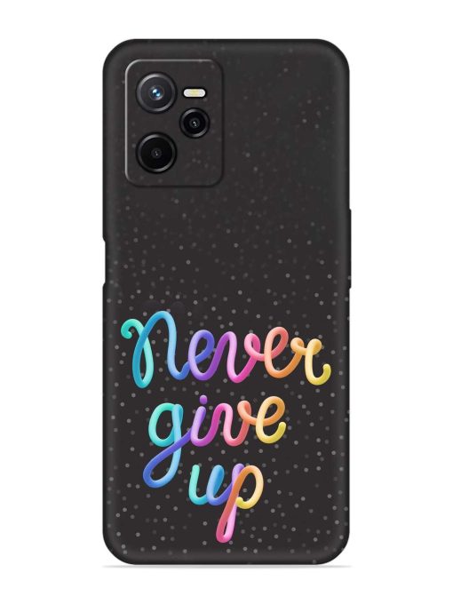 Colorful Stylized Rainbow Embossed Soft Silicone Case for Realme Narzo 50A Prime