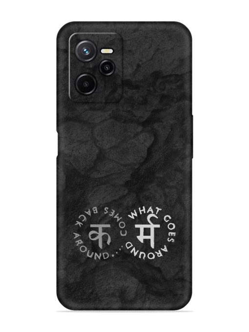 Karma Hindi Word Embossed Soft Silicone Case for Realme Narzo 50A Prime Zapvi