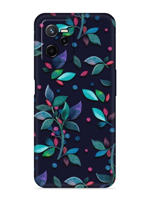 Decorative Watercolor Flower Embossed Soft Silicone Case for Realme Narzo 50A Prime Zapvi