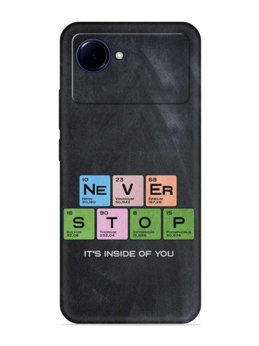 Never Stop It'S Inside Of You Embossed Soft Silicone Case for Realme Narzo 50I Prime Zapvi