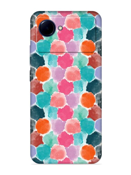 Colorful Seamless Pattern Embossed Soft Silicone Case for Realme Narzo 50I Prime Zapvi