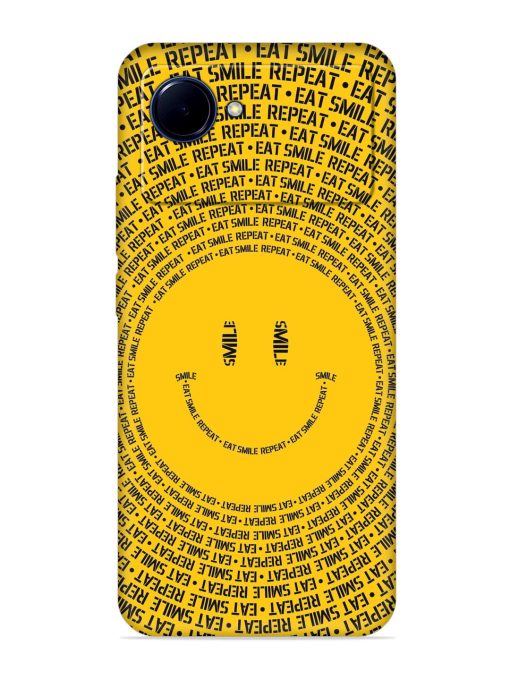 Smiley Embossed Soft Silicone Case for Realme Narzo 50I Prime