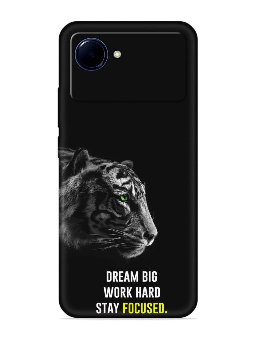 Dream Big Work Hard Embossed Soft Silicone Case for Realme Narzo 50I Prime