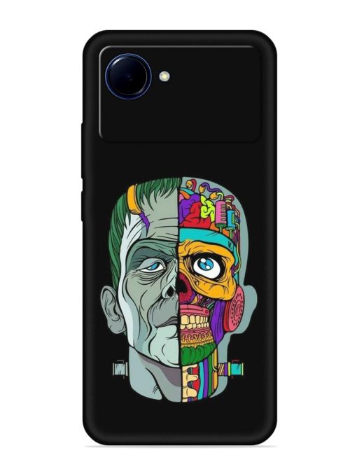 Men Vs Skull Embossed Soft Silicone Case for Realme Narzo 50I Prime