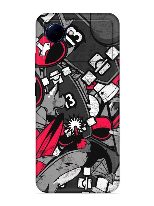 Fictional Doodle Embossed Soft Silicone Case for Realme Narzo 50I Prime Zapvi