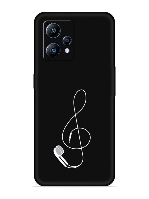 Music Earphone Vector Embossed Soft Silicone Case for Realme Narzo 50 Pro Zapvi