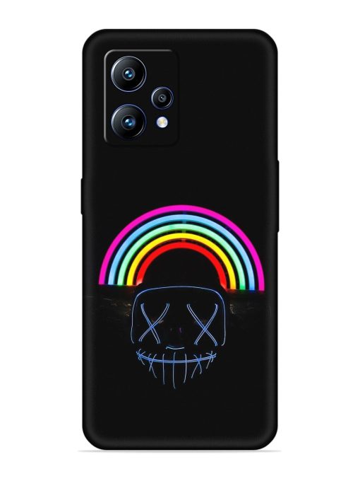 Mask Rainbow Embossed Soft Silicone Case for Realme Narzo 50 Pro