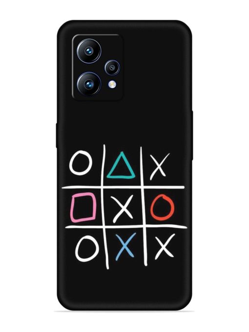 Super Neon Tic-Tac-Toe Embossed Soft Silicone Case for Realme Narzo 50 Pro Zapvi