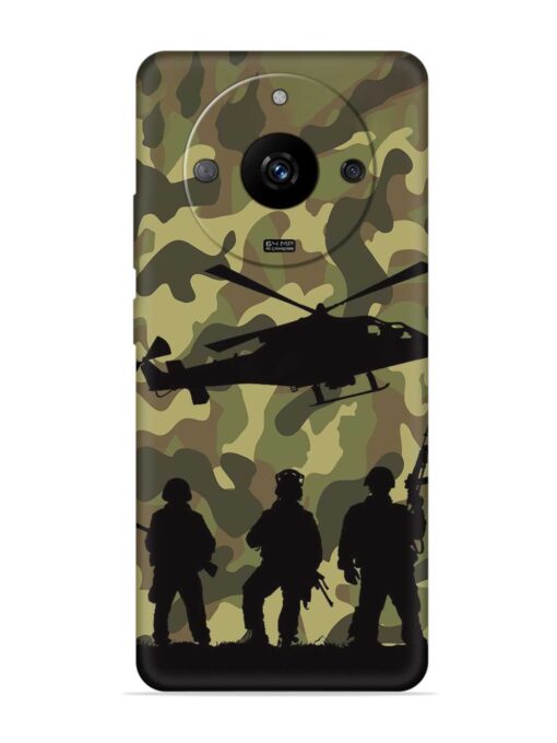 Army Heros Embossed Soft Silicone Case for Realme Narzo 60 (5G) Zapvi