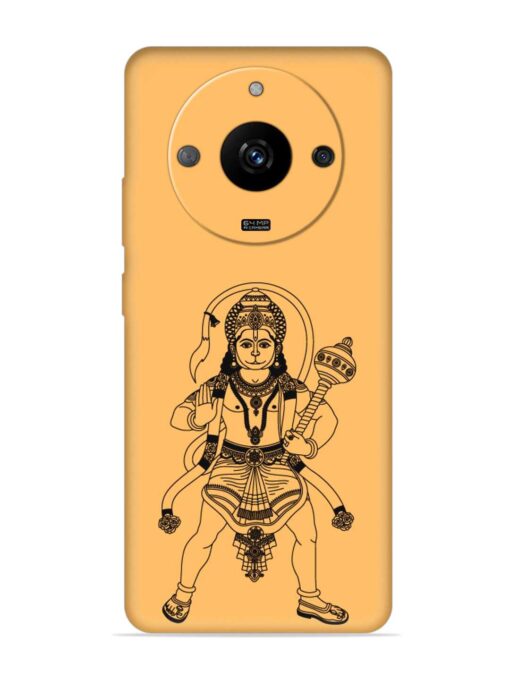 Indian God Hanuman Embossed Soft Silicone Case for Realme Narzo 60 (5G) Zapvi