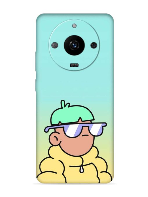 Doodles Cool Character Embossed Soft Silicone Case for Realme Narzo 60 (5G)