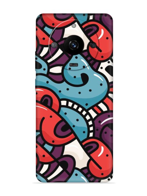 Seamless Backdrop Colorful Embossed Soft Silicone Case for Realme Narzo 60 (5G) Zapvi