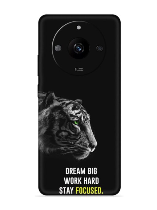 Dream Big Work Hard Embossed Soft Silicone Case for Realme Narzo 60 (5G) Zapvi