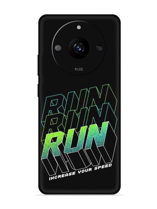 Run Embossed Soft Silicone Case for Realme Narzo 60 (5G)