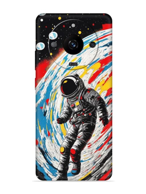 Astronaut Art Embossed Soft Silicone Case for Realme Narzo 60 (5G) Zapvi