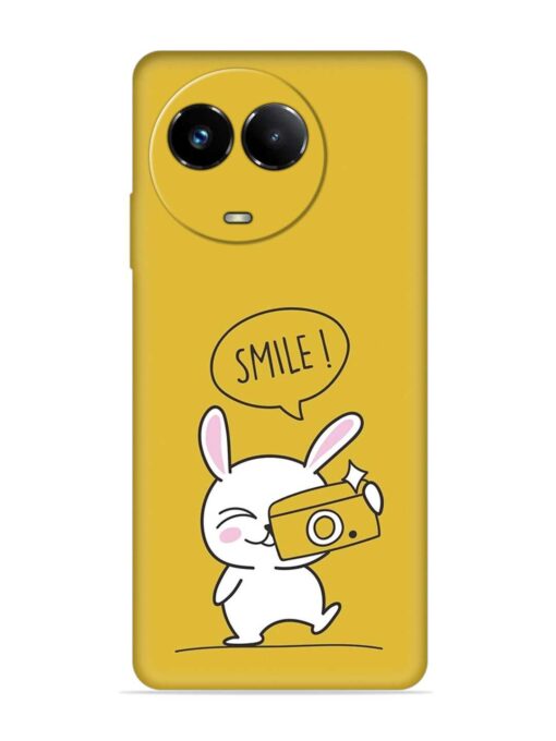 Hey Smile Please Embossed Soft Silicone Case for Realme Narzo 60X (5G) Zapvi