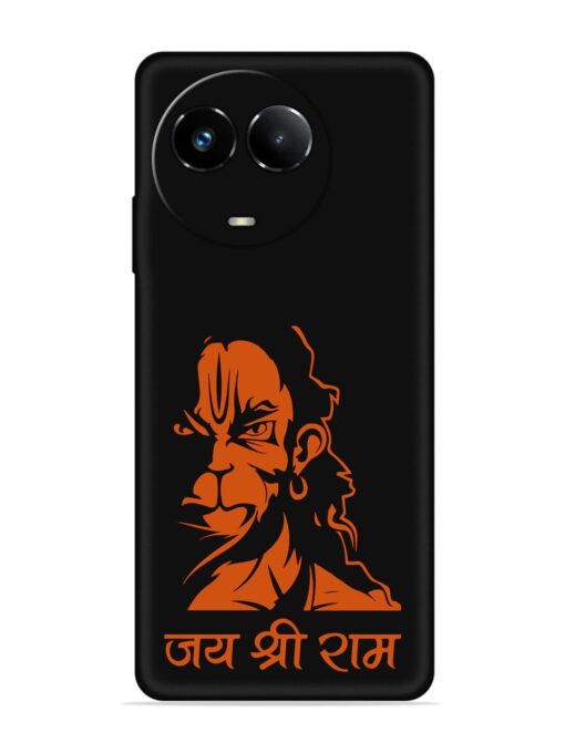 Angry Hanuman Embossed Soft Silicone Case for Realme Narzo 60X (5G) Zapvi