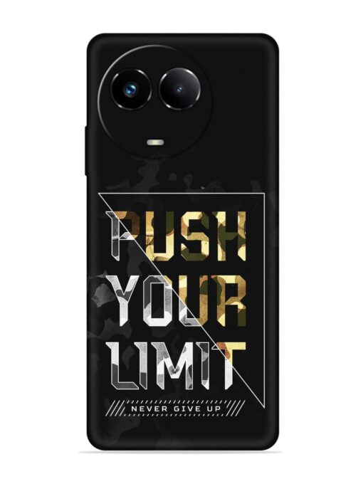 Push Your Limits Embossed Soft Silicone Case for Realme Narzo 60X (5G) Zapvi