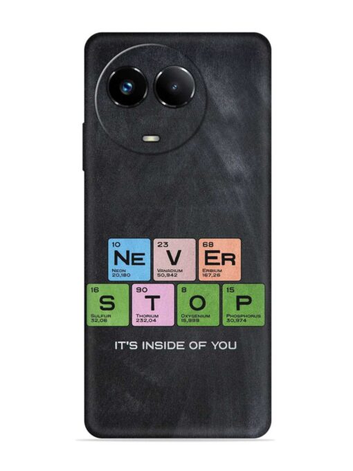 Never Stop It'S Inside Of You Embossed Soft Silicone Case for Realme Narzo 60X (5G) Zapvi