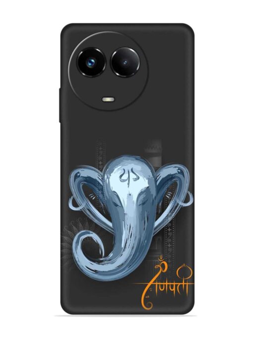 Illustration Lord Ganpati Embossed Soft Silicone Case for Realme Narzo 60X (5G)