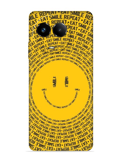 Smiley Embossed Soft Silicone Case for Realme Narzo 60X (5G) Zapvi