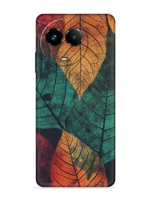 Leaves Artwork Embossed Soft Silicone Case for Realme Narzo 60X (5G)