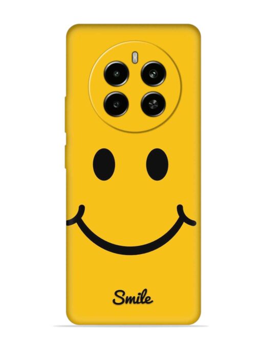 Yellow Smiley Embossed Soft Silicone Case for Realme Narzo 70 (5G) Zapvi