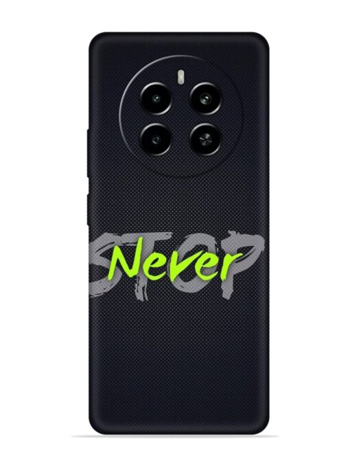 Never Stop Embossed Soft Silicone Case for Realme Narzo 70 (5G) Zapvi