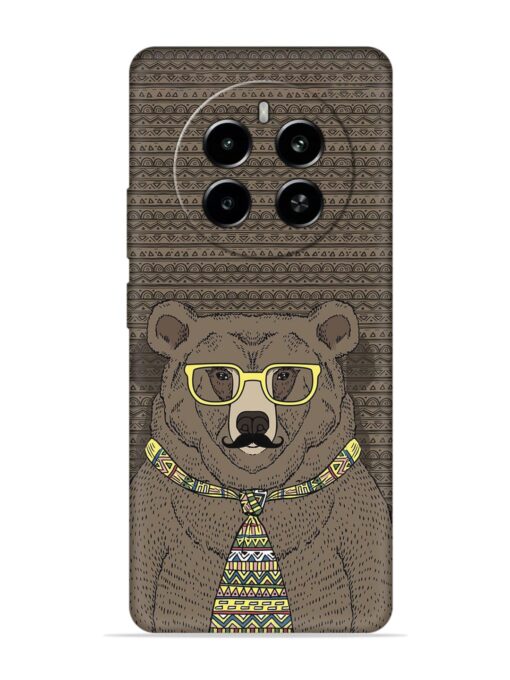 Grizzly Bear Embossed Soft Silicone Case for Realme Narzo 70 (5G) Zapvi