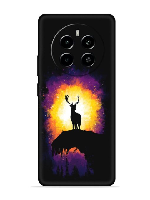 Elk Animal Art Embossed Soft Silicone Case for Realme Narzo 70 (5G) Zapvi