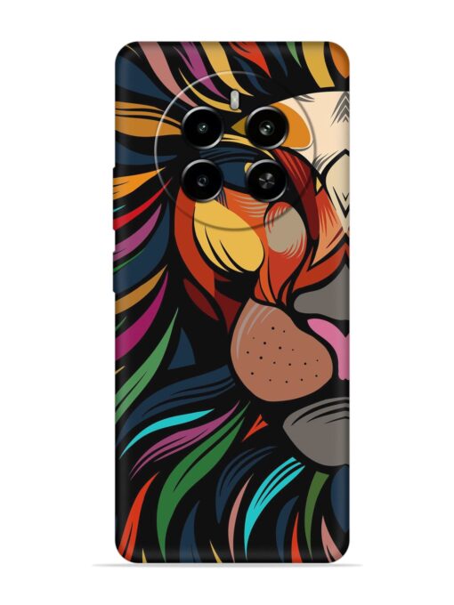 Trippy Lion Art Embossed Soft Silicone Case for Realme Narzo 70 (5G) Zapvi