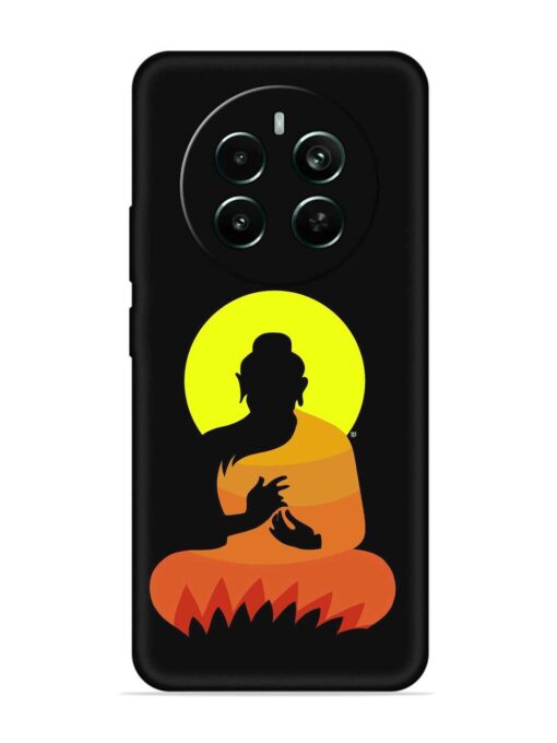 Buddha Art Black Embossed Soft Silicone Case for Realme Narzo 70 Pro (5G) Zapvi