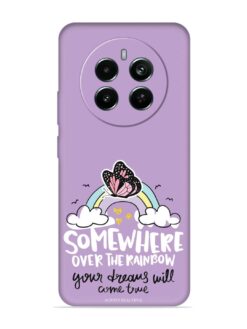 Rainbow Butterfly Design Embossed Soft Silicone Case for Realme Narzo 70 Pro (5G)