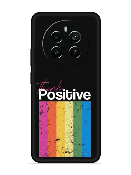 Think Positive Typography Embossed Soft Silicone Case for Realme Narzo 70 Pro (5G) Zapvi