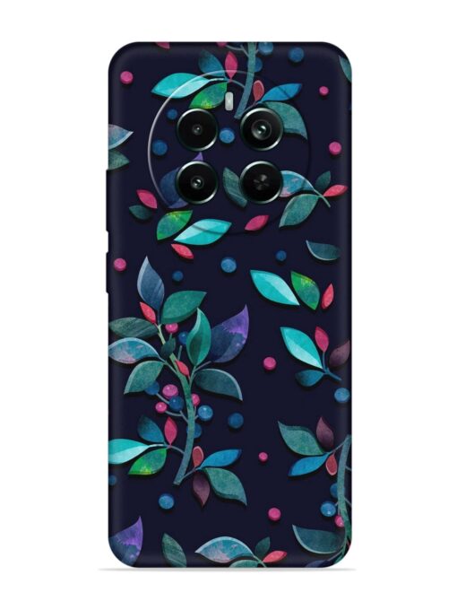 Decorative Watercolor Flower Embossed Soft Silicone Case for Realme Narzo 70 Pro (5G) Zapvi