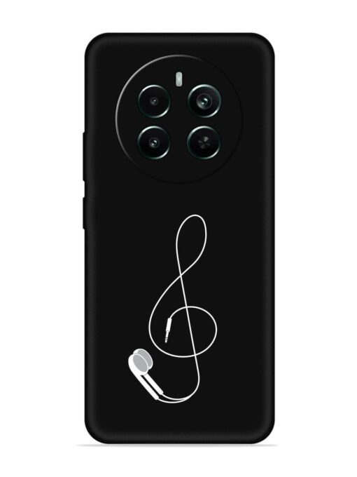 Music Earphone Vector Embossed Soft Silicone Case for Realme Narzo 70 Pro (5G)