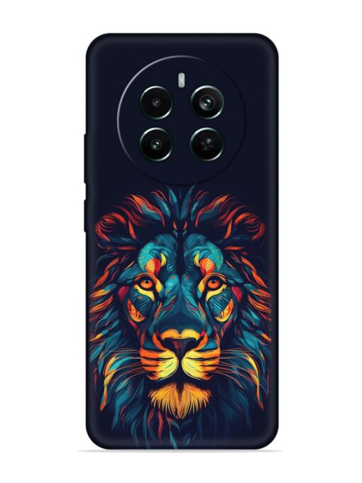 Colorful Lion Embossed Soft Silicone Case for Realme Narzo 70 Pro (5G) Zapvi