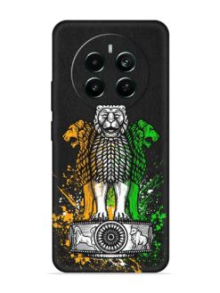 Pillars Of Ashoka Embossed Soft Silicone Case for Realme Narzo 70 Pro (5G)