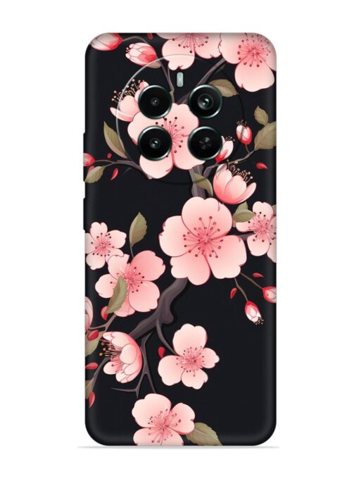 Cherry Blossom Embossed Soft Silicone Case for Realme Narzo 70 Pro (5G) Zapvi